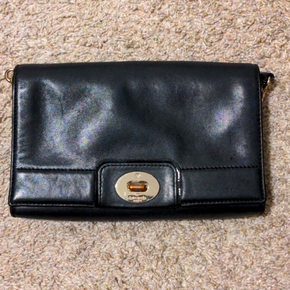 Kate Spade Black Leather Crossbody